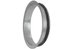 Flad muffe Ø80 mm (90°) – galvaniseret
