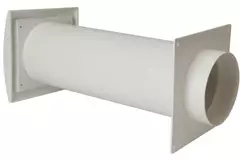 Ventilationssæt gennem væg SPK4 Ø 125 mm med bevægelige blade