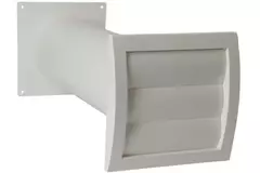 Ventilationssæt gennem væg SPK4 Ø 125 mm med bevægelige blade