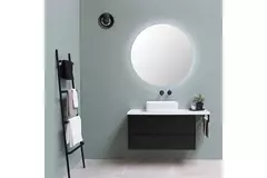 Svara badeværelsesventilator med timer, fugt- og lyssensor, 100–125 mm (app-styret) SORT