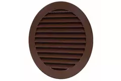 Rist med ventilationsblade med diameter: 100 mm brun - VR100B
