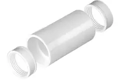 Tilslutningsmuffe af plast Ø 20 mm