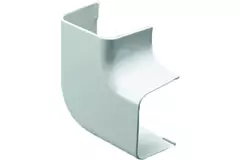Climaplus klimaanlægskanal Flad bøjning 70x55mm RAL 9010 HVID