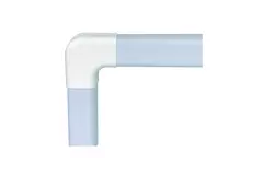 Climaplus airconditionkanal Vinkel med flad bøjning 125 x 75 mm RAL 9010 HVID
