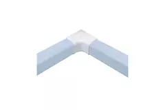 Climaplus-airconditionkanal Vinklet indvendig bøjning 125 x 75 mm RAL 9010 HVID