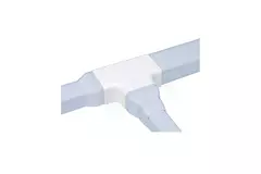Climaplus-airconditionkanal T-stykke til montering af kanal 125 x 75 mm RAL 9010 HVID