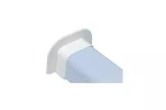 Climaplus klimaanlægskanal Vægroset flad 125 x 75 mm RAL 9010 HVID