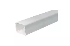 Climaplus-klimaanlægskanal 1,5 m kanal 70x55 mm RAL 9010 HVID