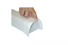 Climaplus-klimaanlæg Soft connector 70x55mm RAL 9010 HVID