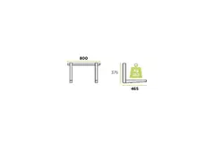 Rodigas udendørsenhed Vægkonsol 800x375x465mm