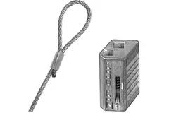 Zip Clip selvlåsende ophængningskabel 3 meter 50KG