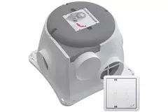 Zehnder ComfoFan Silent 460 m³/h + CO2-sensor – stik med jordforbindelse