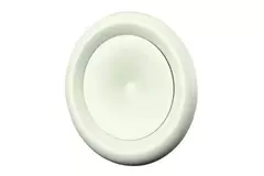 Ventilationstilførselsventil metal Ø 100 mm RAL 9010 RAL 9010h fjederclips - DVSC-P100