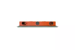 Ergovent pudsbar rammeløs lineær ventilationsrist 1000 mm med tilslutningsdiameter 75 mm – profil