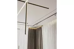 Ergovent pudsbar rammeløs lineær ventilationsrist 1000 mm med tilslutningsdiameter 75 mm – profil