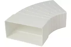 Rektangulær, plastik, vandret, 15-60° bøjning, 110 x 55 mm – KLH15-60