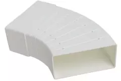 Rektangulær, plastik, vandret, 15-60° bøjning, 110 x 55 mm – KLH15-60