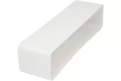 Plastforbindelsesmuffe firkantet 220x90 mm - KSF29