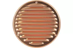 Ventilationsrist i metal, rund Ø 200 mm kobber – MR200Cu