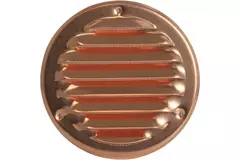 Ventilationsrist i metal rund 100 mm kobber – MR100Cu