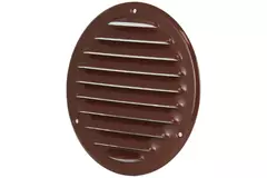 Ventilationsrist i metal rund Ø125 mm brun - MR125B