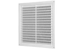 Firkantet ventilationsrist med rist 250x250 mm hvid - VR2525Y