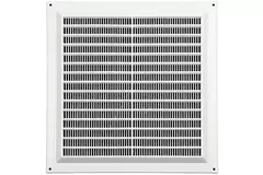 Firkantet ventilationsrist med rist 250x250 mm hvid - VR2525Y
