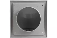 Facadegitter med kontraventil 190x190 mm diameter 125 mm grå – ND12FVP