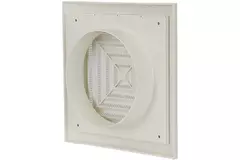 Firkantet loftdiffusor 190x190 diameter: 125 hvid - ND12G