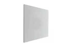 Perforeret 600 x 600 loftdiffusor til udsugning - uisoleret trykfordelingsboks med 125 mm tilslutning på siden - blandet farve RAL 9010