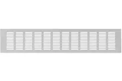 Fodlistediffuser aluminium - sølv L=500mm x H=100mm -RA1050S