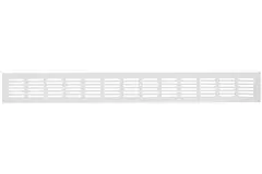 Fodlistediffuser aluminium - hvid L=500mm x H=60mm -RA650