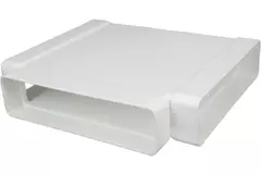 Rektangulært T-stykke i plast 220x90mm - KT29