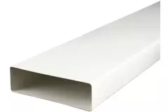 Rektangulært ventilationsrør i plast, 220 x 55 m L=1 meter - K25-1