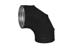 Spiro-bøjning 315 mm 90 grader (sendz. zinkbelagt) RAL9005