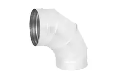 Spiro-bøjning 250 mm 90 grader (sendz. zinkbelagt) RAL9010