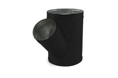 Spiro t-stykke 80 mm diameter 80 mm (45 grader) (sendz. galvaniseret) RAL9005