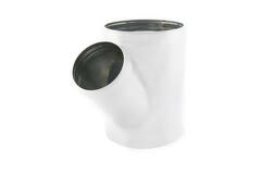 Spiro t-stykke 80 mm diameter 80 mm (45 grader) (sendz. galvaniseret) RAL9010