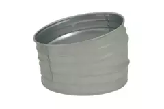 Spiro-bøjning 250 mm 15 grader (sendz. zinkbelagt) RAL7035