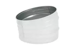 Spiro-bøjning 125 mm 15 grader (sendz. zinkbelagt) RAL9010