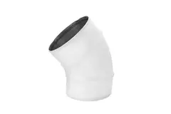 Spiro-bøjning 150 mm 45 grader (sendz. zinkbelagt) RAL9010