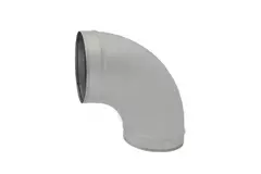 Spiro-bøjning 100 mm 90 grader (sendz. zinkbelagt) RAL7035