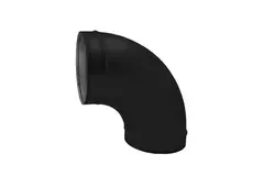 Spiro-bøjning 180 mm 90 grader (sendz. zinkbelagt) RAL9005