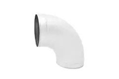 Spiro-bøjning 150 mm 90 grader (sendz. zinkbelagt) RAL9010