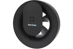 Svara badeværelsesventilator med timer, fugt- og lyssensor, 100–125 mm (app-styret) SORT