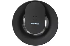 Svara badeværelsesventilator med timer, fugt- og lyssensor, 100–125 mm (app-styret) SORT