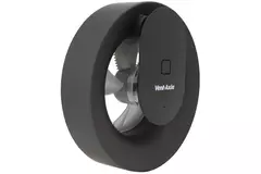 Svara badeværelsesventilator med timer, fugt- og lyssensor, 100–125 mm (app-styret) SORT