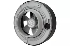 Svara badeværelsesventilator med timer, fugt- og lyssensor, 100–125 mm (app-styret) SORT