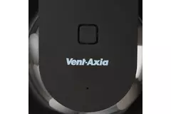 Svara badeværelsesventilator med timer, fugt- og lyssensor, 100–125 mm (app-styret) SORT
