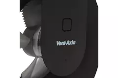 Svara badeværelsesventilator med timer, fugt- og lyssensor, 100–125 mm (app-styret) SORT